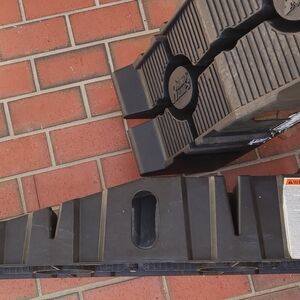 Universal Heavy-Duty Wheel Ramp Riser - Black 12,000 Lbs